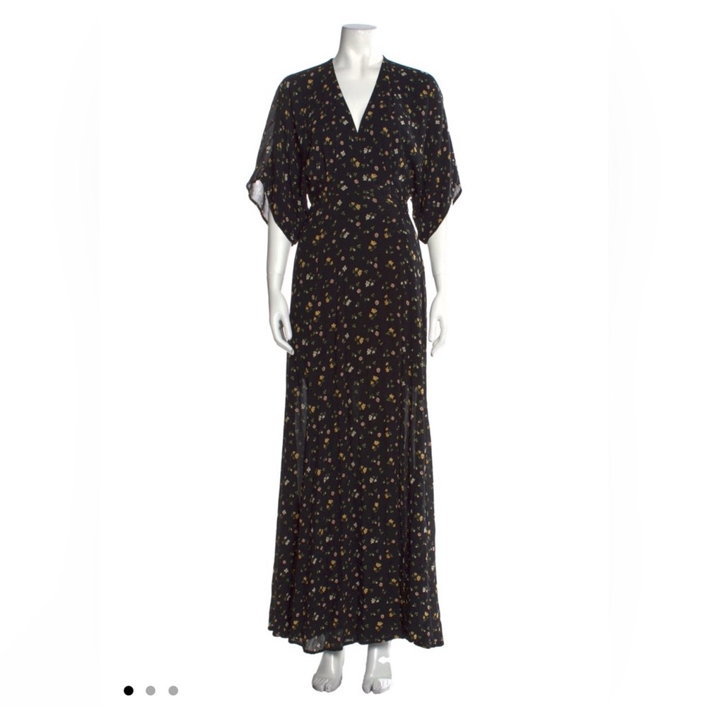Reformation Winslow Floral Wrap Maxi Dress